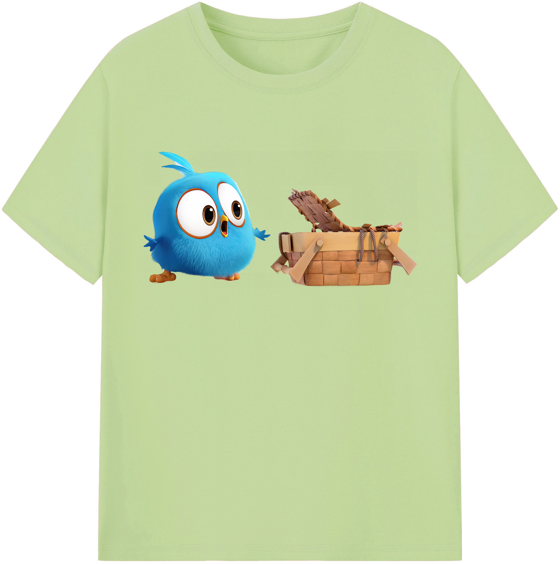 （画像用） Angry Birds アングリーバード 綿100％半袖Tシャツ（フロントプリント）